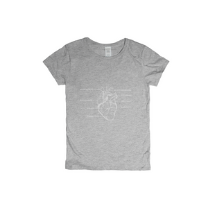 Anatomical Heart Self-Care Anatomy Woman T-Shirt XS to XXL Comfy Fit