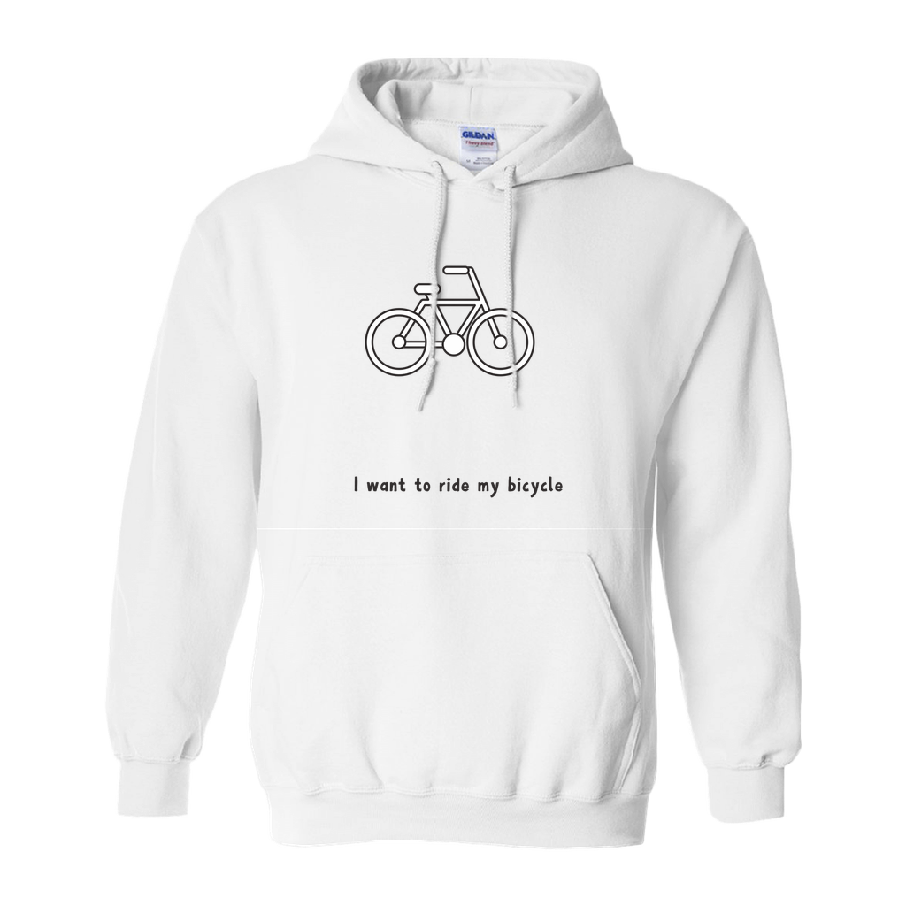 I Want to Ride My Bicycle Hoodies (No-Zip/Pullover)
