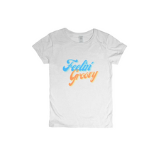 Load image into Gallery viewer, Feelin&#39; Groovy Orange Blue Funky 70&#39;S Retro Design T-Shirts