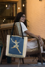 Load image into Gallery viewer, Figure Skater, Winter Olympic Vintage Skater Tote Bags
