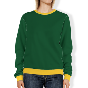 Green with Yellow Accents Print All-Over Print Sweatshirts